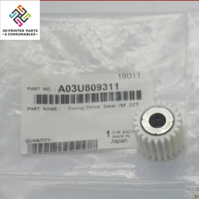 C6000 Fuser Fixing Drive Gear For Konica Minolta BH C5501 C6500 C5500 C6501 C6000 C7000 Original